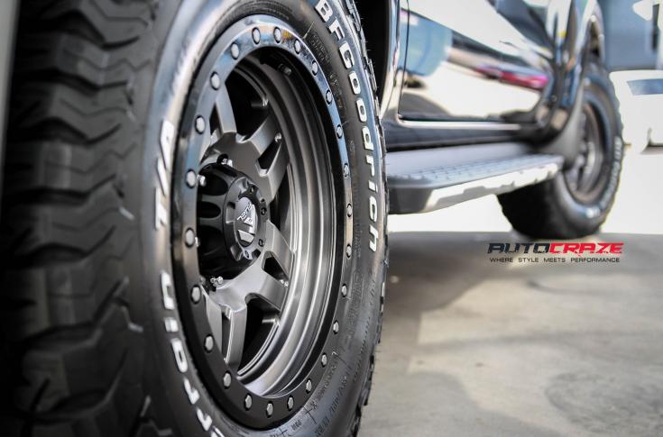 FORD RANGER ANZA MATTE ANTHRACITE WITH BLACK RING
